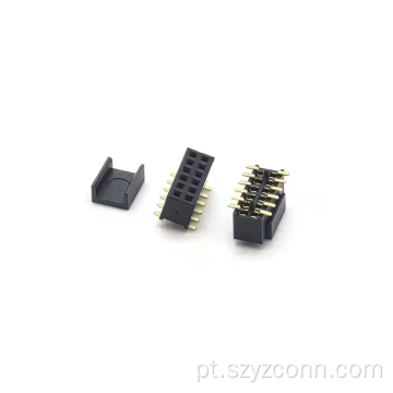 Conector de cabeçalho fêmea de passo de 1,27 mm 12P